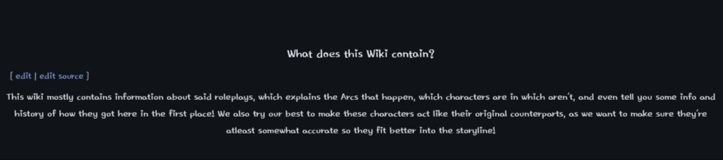 awesomePro95192's tweet photo. progress on our new wiki has been going pretty well so far. dunno who's been editing most of the pages though. might ask the rest later once i finish writing on my character index notebook. https://t.co/x0OhwVzQ3A