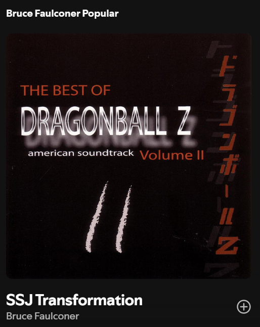 DragonBallPee's tweet photo. Daily Juice of Bruce 🥃/ #notegoat 🎵🐐 / #Faulconer 👑
Volume 2: "SSJ Transformation"
https://t.co/udCtZwewAJ (On mobile, it may ask you to hit Play, then ask you to "Get The App." If Spotify is installed, "Get The App" should automatically load Spotify and pull the song up.)
Bruce Faulconer made his canon debut in the Pee Universe on 08/08/2026, and the Daily Juice of Bruce 🥃is to help promote his Spotify and increase general Bruce Faulconer awareness. This is our most consistent way of supporting him.🐦⬛
If you appreciate Bruce Faulconer's musical contributions for the "Classic Era" of Dragonball Z that we grew up with, please consider liking this post or joining the Pee Universe to discover more.
#Trunksday