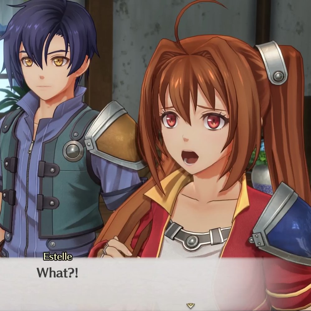 ScourgeHH's tweet photo. This basically sums up 80% of Estelle's cutscenes https://t.co/0YPGWJ0gNP