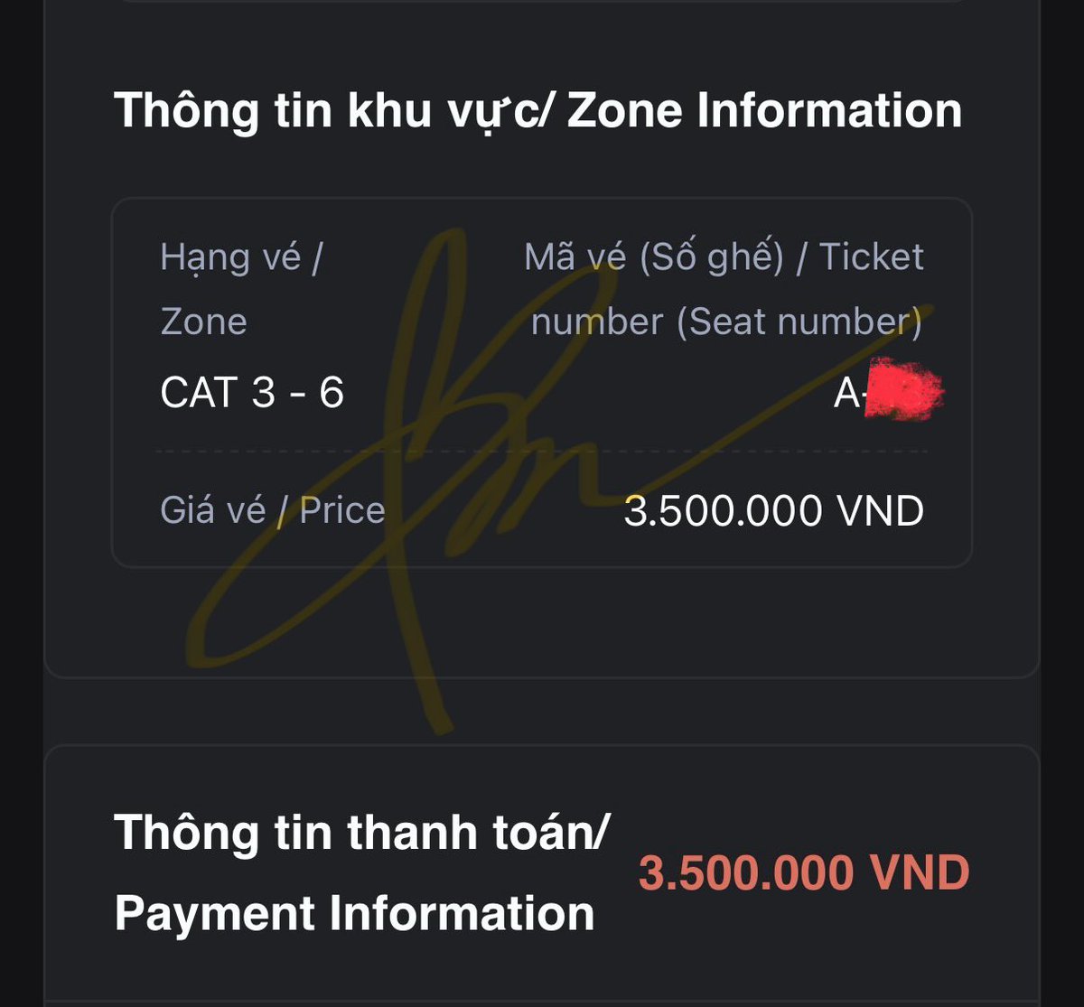 Mad_nma's tweet photo. BIGBANG 2026-2027 WORLD TOUR  IN HANOI

Selling 01 ticket directly from the original buyer: Oct 25 (Day 2)

CAT 3-6, Row A, low seat number
Price: 5 million VND

#BIGBANG #BIGBANG2026WORLDTOUR #COSMOS #Hanoi #Vietnam https://t.co/gcdLDZJo09