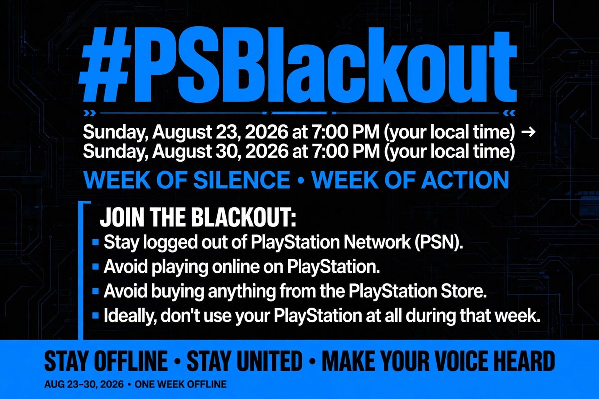 Rudyger666's tweet photo. @PlayStationAU NO DISC 💿 NO BUY!
We aren't asking to remove digital—we're asking to keep the choice. Sign and share the petition. Link in replies. #PSBlackout starts August 23. https://t.co/l6wr4Enf0l