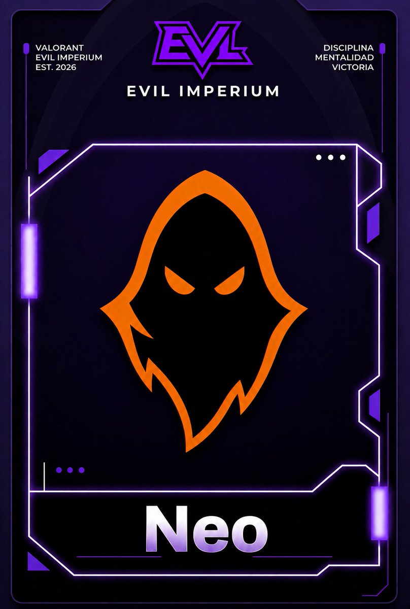 Evil_Imperium's tweet photo. Neo, un jugador preparado para responder cuando el equipo lo necesite. Su nivel de juego, adaptación y capacidad para competir al ritmo del roster lo convierten en una pieza importante dentro de EVL, incluso desde la banca
#evl 
#esports 
#valorant https://t.co/aAU08oKDt3