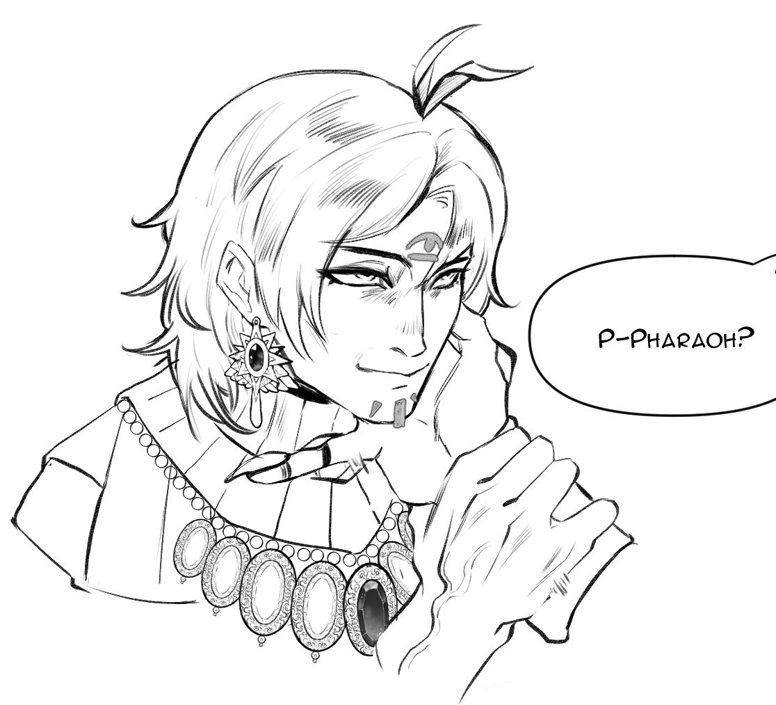 monuru_'s tweet photo. WIP: Egyptian AU Concepts! working on colors now
#hsr #Mydei #Phainon #phaidei https://t.co/NwFNIrkaHw