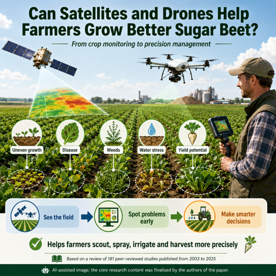 AgriEng_Mdpi's tweet photo. 🛰️ Can satellites &amp; drones transform sugar beet farming? 🌱

From early disease detection to yield predictions, remote sensing is taking crop management to the next level.

Check out the research! 👇
https://t.co/TYIZ5TrUpq

#AgTech #PrecisionAg #SugarBeet https://t.co/XetqjBFcQ2