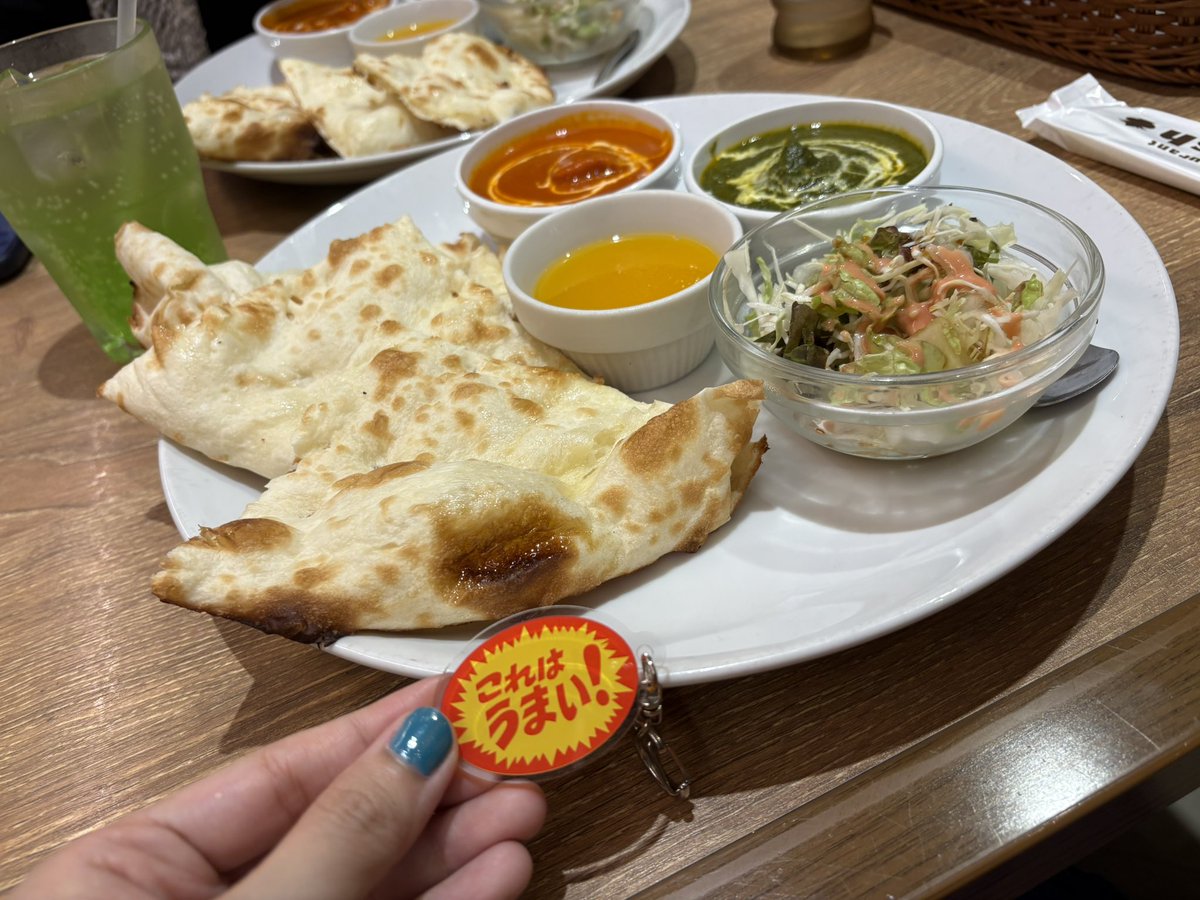 tmtmoriii's tweet photo. 久々ナンカレー美味しかった！
セットドリンクのマスカットソーダ何気にお気に入り🥳🫶 https://t.co/pYUvxUWWlN