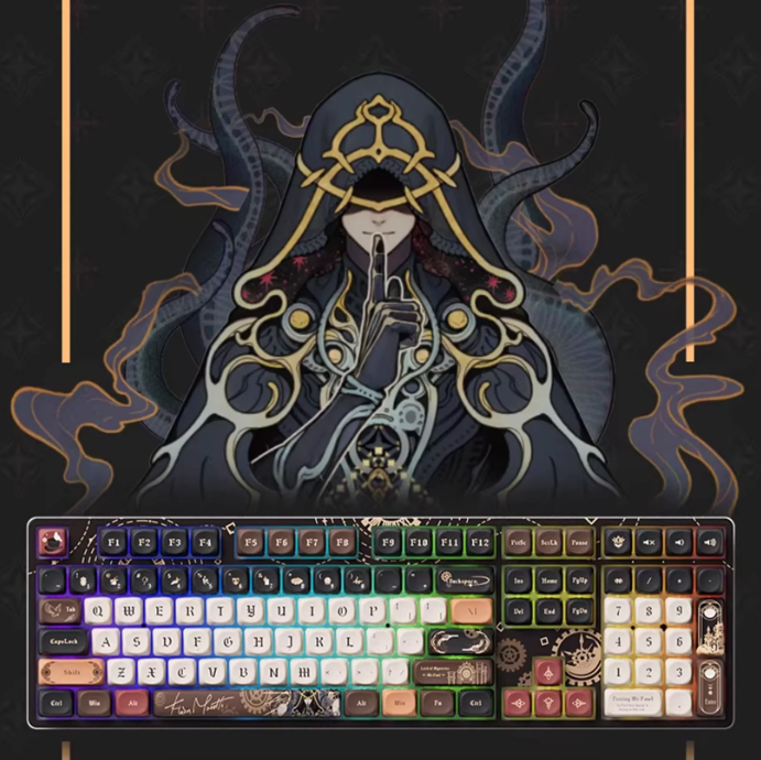 OfficialYuewen's tweet photo. Who wants this Lord of Mysteries keyboard? 
AKKO × Lord of Mysteries 5108B Mechanical Keyboard Giveaway🎉

Follow @OfficialYuewen and interact with this post. We will pick 1 follower to give out this LOM keyboard.

Prize value: $159.99 USD
Event duration: 7 Days
Good Luck | Praise The Fool!