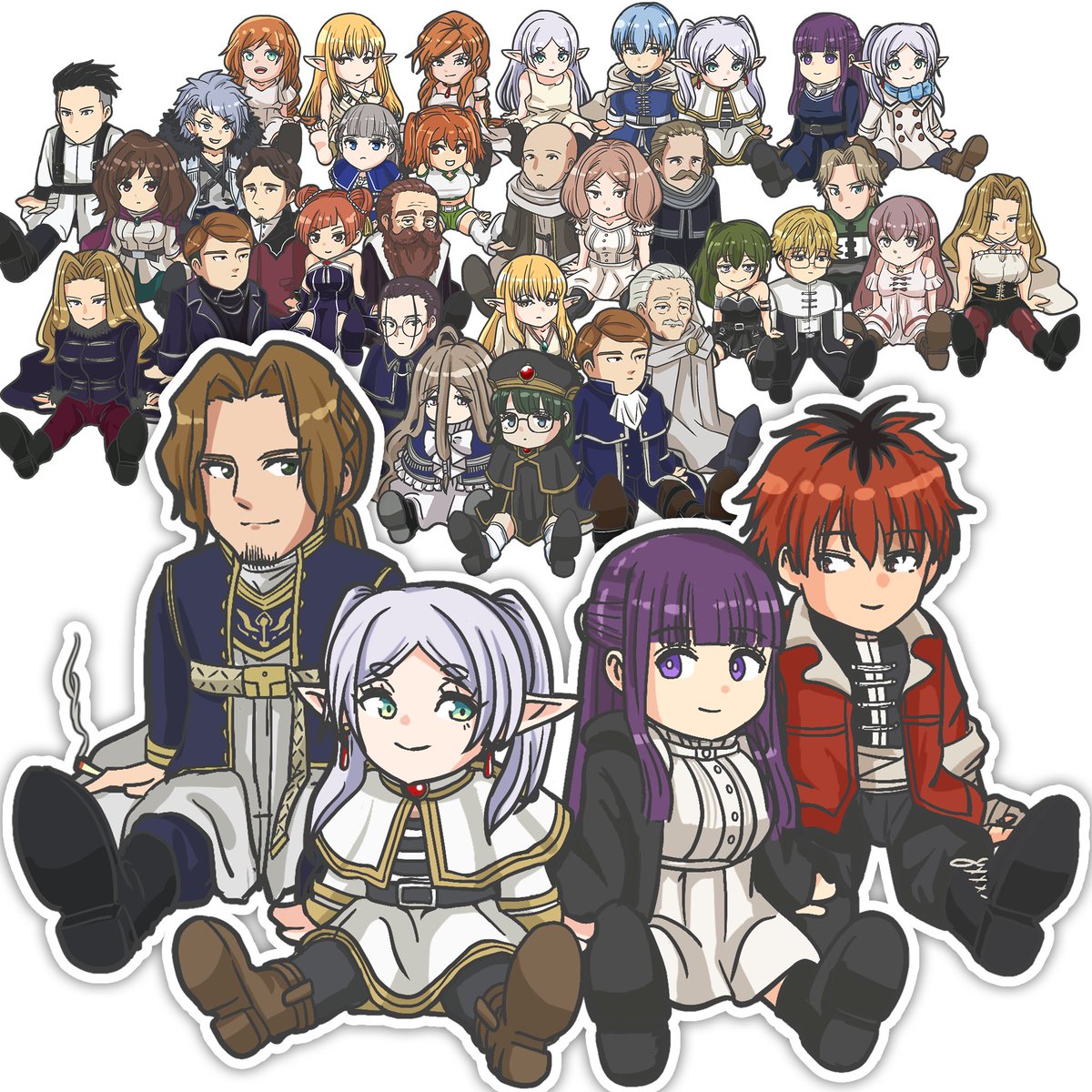 SoujiOniwa's tweet photo. ちょこんと毎日一人ずつ増えてく㉘ザインが加入 -added Sein-
#フリーレンFA https://t.co/DzR5SwLCS5