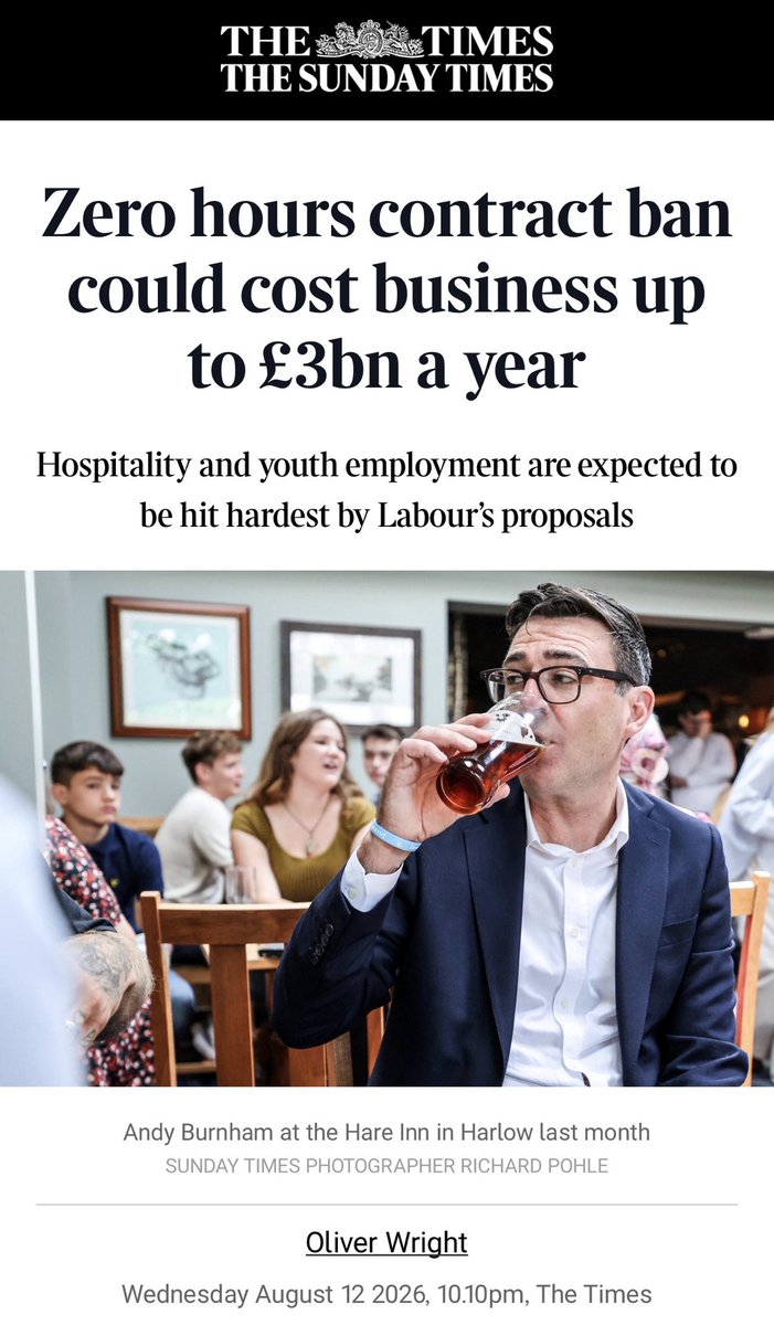 mattzarb's tweet photo. Zero hours contract ban could benefit workers by up to £3bn a year https://t.co/wynIiGeHVe