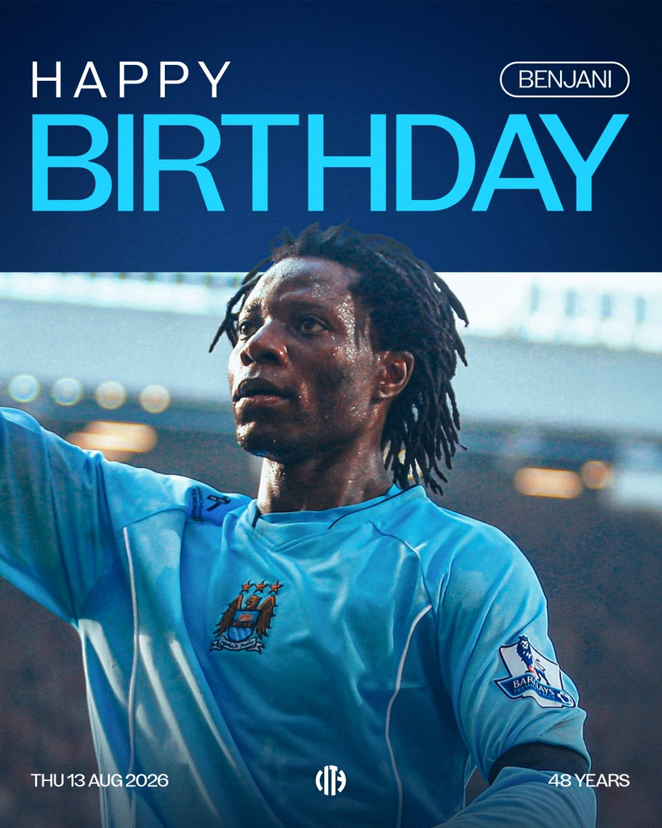 ManCity's tweet photo. Happy Birthday, Benjani! 🫵🩵 https://t.co/EcljOFtQtL