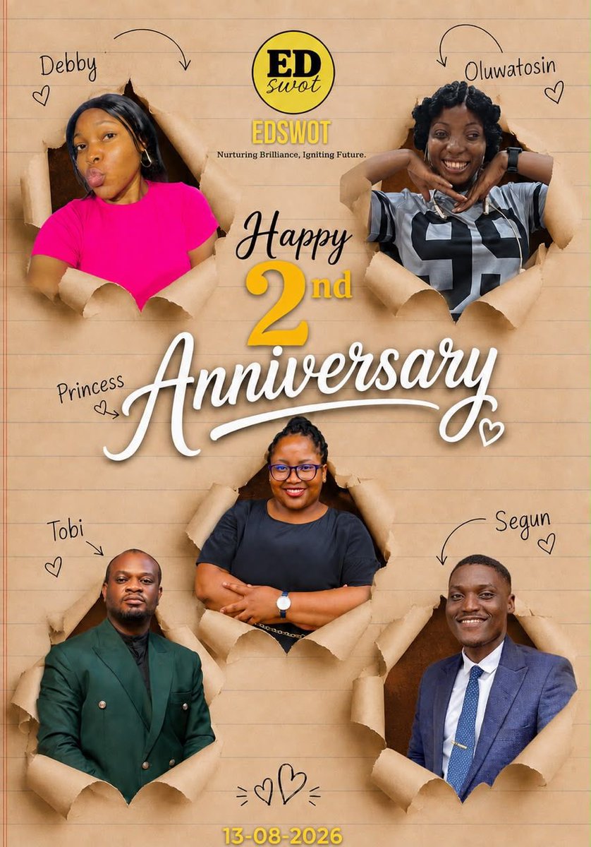edswotltd's tweet photo. Happy Anniversary Edswot!!! https://t.co/YALDV34UOq