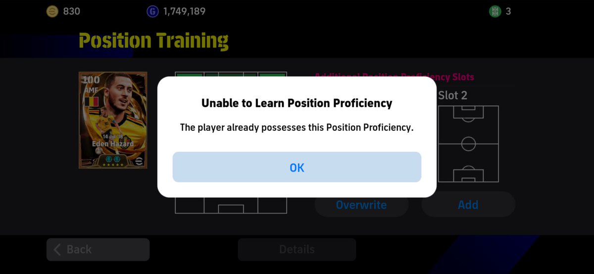 KalinduBandara's tweet photo. @ct_efootball Didn’t they say the player can no longer learn positions which are already learned with the new update? https://t.co/9RiauImAFb