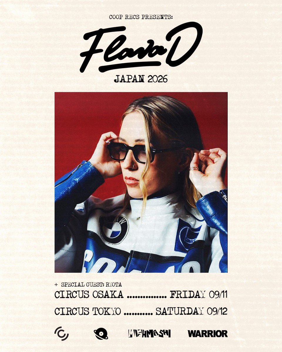 Cooopahtroopa's tweet photo. Coop Recsの新しいショーが決定！！

今年9月 @FlavaD を再び日本に迎え、@CIRCUSTOKYO と @CIRCUSOSAKA で2公演を開催できることをとても嬉しく思いま

大阪公演では、MISH MASHとのコラボレーションで、スペシャルゲストに @ryota__dj を迎えます！

東京公演では WARRIOR とタッグを組んで、さらにエネルギー全開の一夜にします！

Tokyo - https://t.co/6dGVF1e59T

Osaka - https://t.co/6a1Q5lz71q

数量限定の早割チケットがただいま販売中！！

会場で会いましょう！！