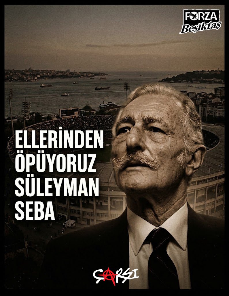 forzabesiktas's tweet photo. Siyahımızın en beyaz yanı, efsane başkanımız Süleyman Seba’yı vefatının 12. yılında özlemle anıyoruz.
çArşı ruhuyla, bıraktığın değerlerin ve çizdiğin yolun dimdik bekçisiyiz

Duruşun Yolumuz, Değerlerin Armamızdır!

Saygı ve Özlemle
#forzabesiktas #çArşı https://t.co/mhu7iIdYza