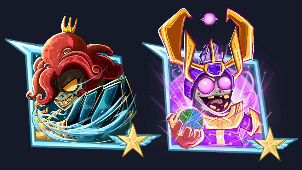 Expired_Chorizo's tweet photo. PvZ GW3 Heroes: Grand Master icons (Zombies) https://t.co/jcKUtpjoZm