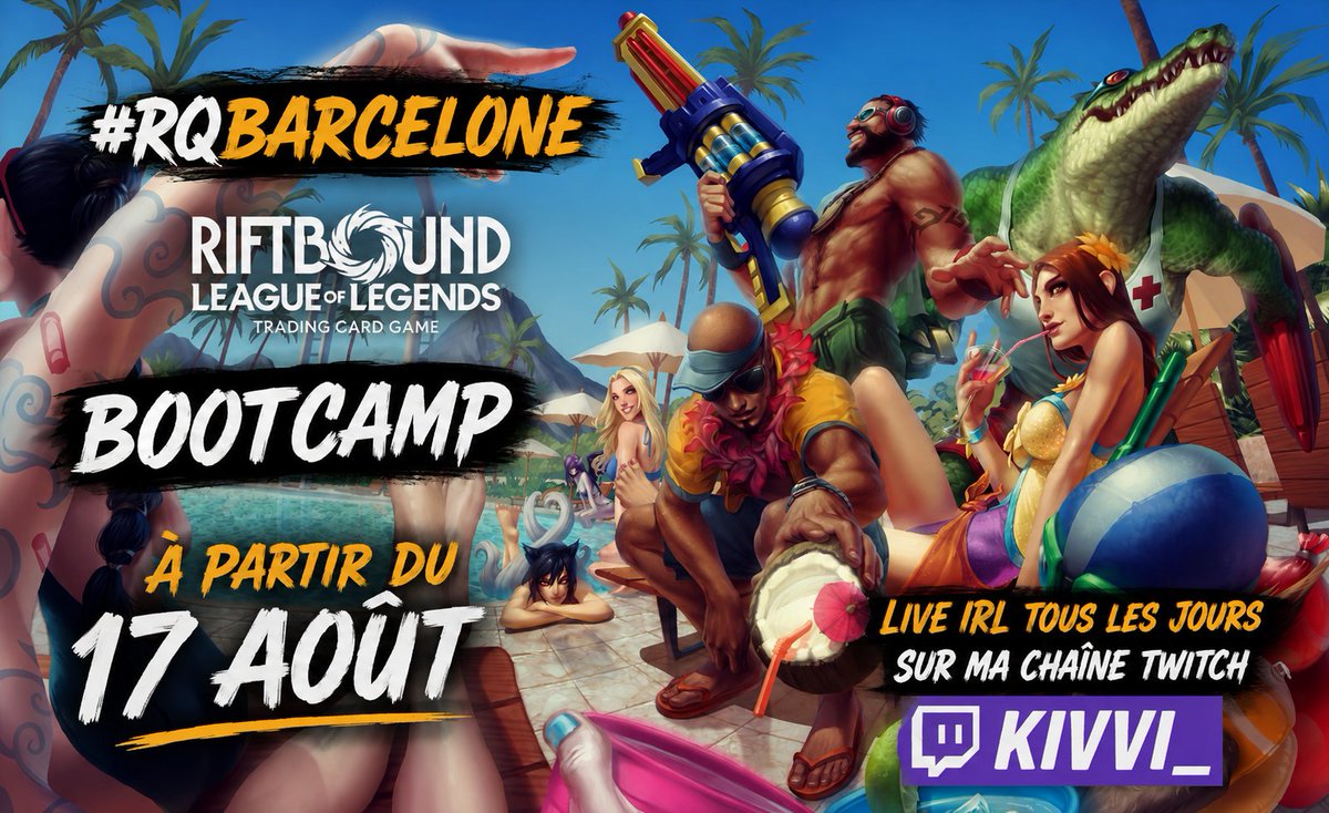 Kivvi_R6's tweet photo. BIG annonce que j'avais trop hâte de vous faire ! 
Bootcamp à Barcelone à partir du lundi 17 pour préparer le #RQBarcelone @playriftbound  !!

Live tous les jours pour des games de training 💪
J'ai tellement hâte 🥰🥰🥰 https://t.co/bbDicIBjPW