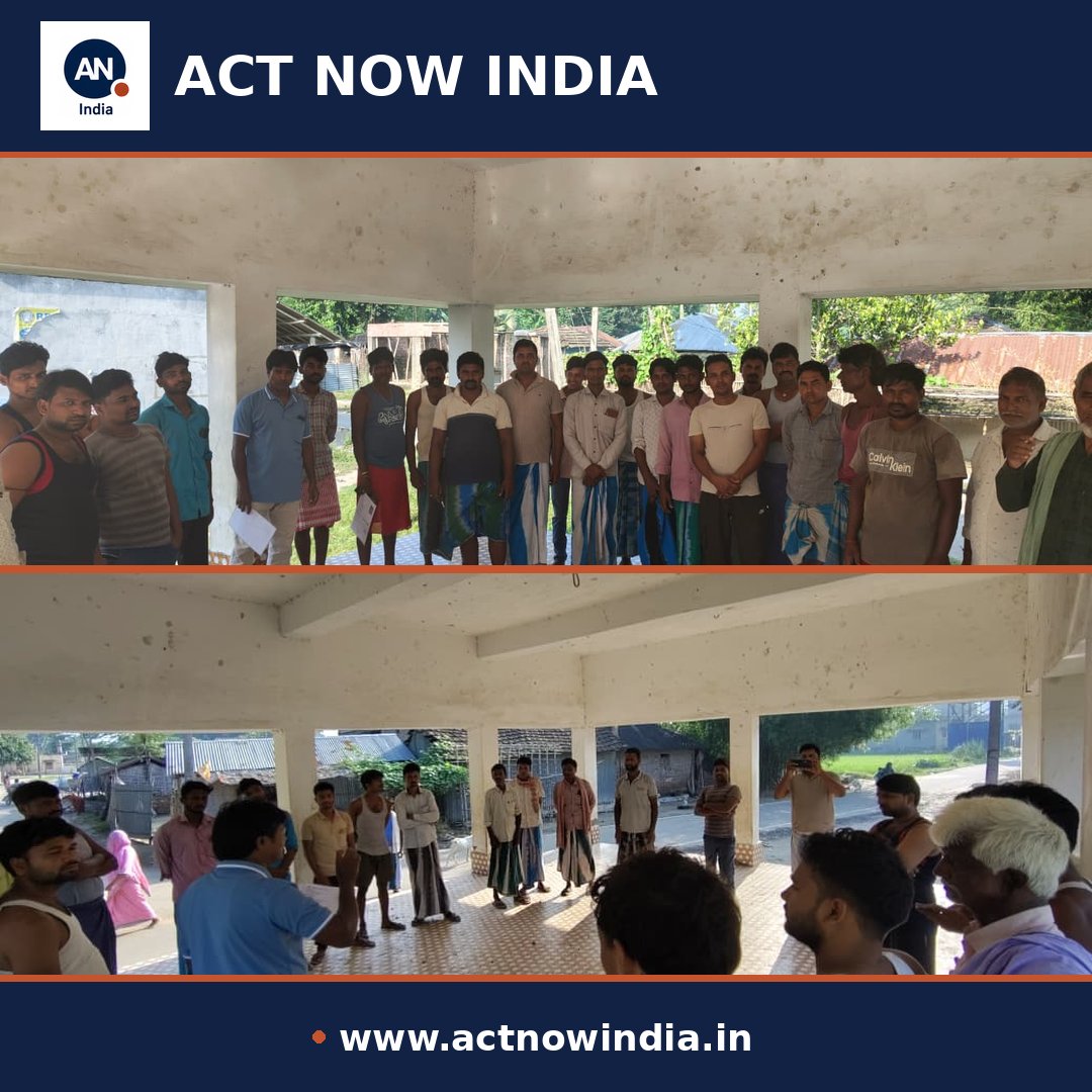 actnowindia01's tweet photo. Act Now India helps daily-wage workers access government schemes, social security, and their rights.
In 3 months, we supported 190+ workers with documentation &amp; applications — helping them overcome barriers, access entitlements, and stand stronger for their rights. 
#Bihar https://t.co/lxfvbdqhLK