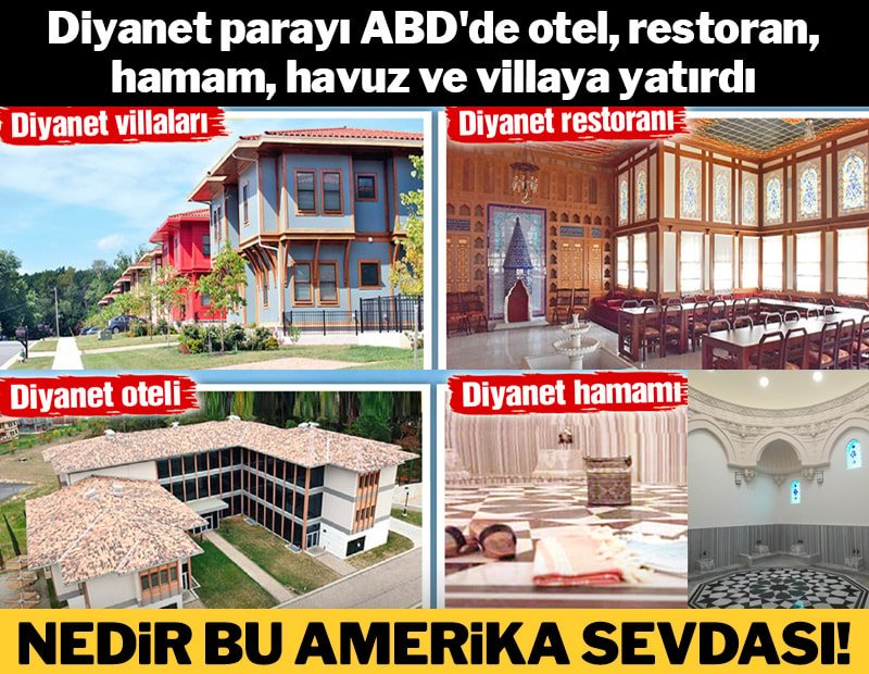 EKUEEM's tweet photo. @OmerOzkubat Diyanet 5 bakanlıktan daha fazla bütçe ile ne yapıyor ?
Halkın vergileri transfer ediliyor.
ABD'de villalar,çiftlikler,oteller kuruyorlar.
Aldıkları her kuruş haram zıkkım olsun. https://t.co/jnOoPhZ3pV