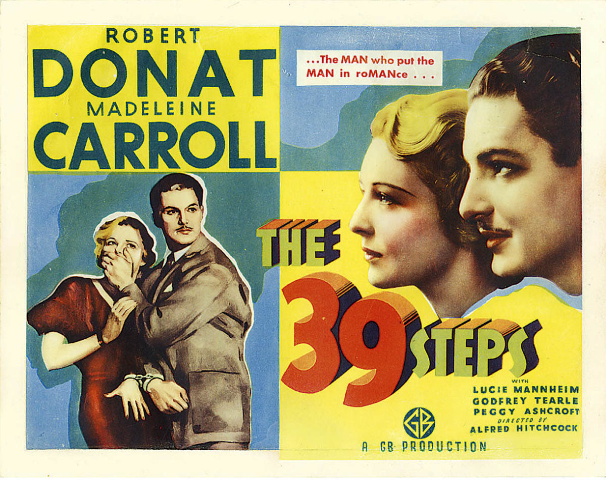 FrankMalfitano's tweet photo. 1 MORE LIST OF 100 FAVORITE FILMS (IN NO ORDER) 10: Since #AlfredHitchcock would be 127 2day hereโs his classic 1935 #English #suspense #thriller which set the template for his innocent man on the run from law & villains ๐๏ธ with ๐ performances by #RobertDonat & #MadeleineCarroll https://t.co/1xbZrAJc1W