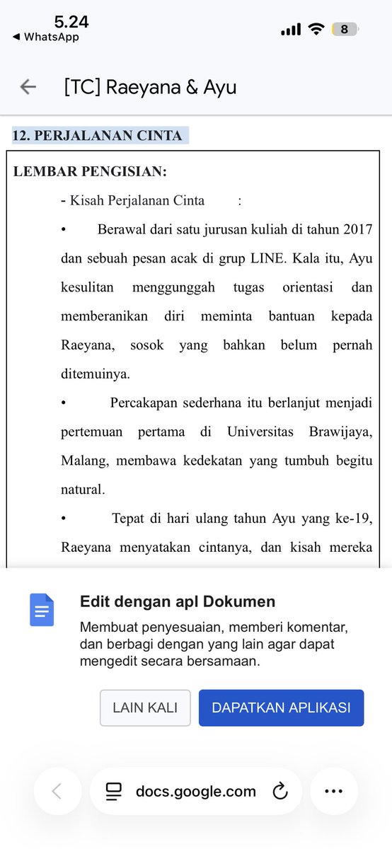 aywdny's tweet photo. dan kisah “pertemuan organik” itu gw abadikan di undangan nikahan wkwkw https://t.co/JuwweGujWI