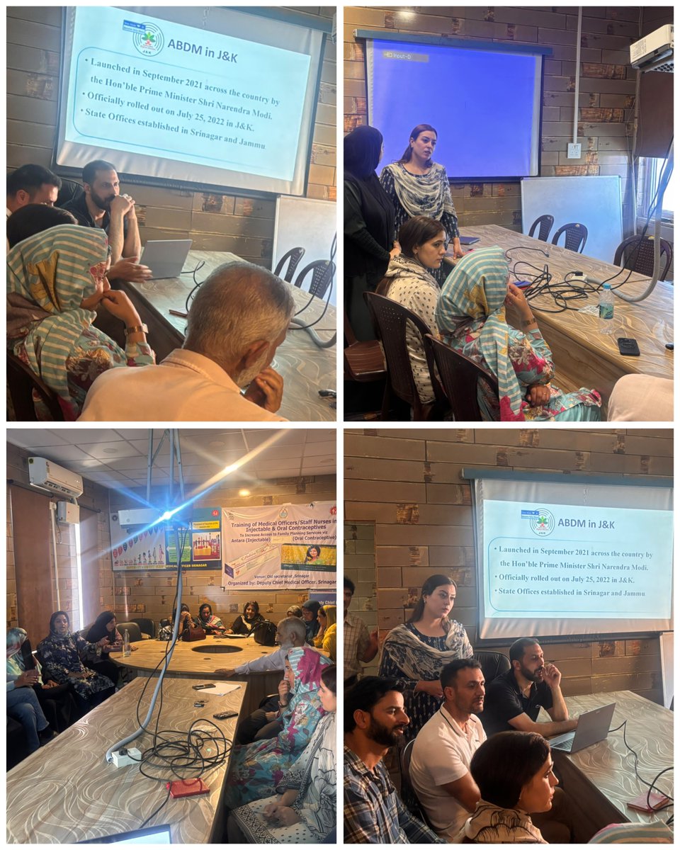 abdmjk2022's tweet photo. Today, vaccinators in Srinagar (Zone Hazratbal) leveled up with hands on training on ABHA ID generation through the UWIN portal.
Smarter tracking, seamless digital records, better care. @DullooAtal @HealthMedicalE1 @tak_ataulmunim
#DigitalHealth #ZoneHazratbal #Srinagar #UWIN https://t.co/05tlwELw7h