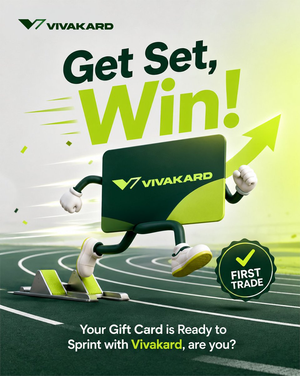 VivakardApp's tweet photo. Your first trade with Vivakard is ready to sprint; fast payouts, top-tier rates & zero hassle!
📲 Tap the link in our pinned post to get started now!
#Vivakard #GiftCardTrading #FirstTrade #NoCompromise https://t.co/oKeAAA38Gb