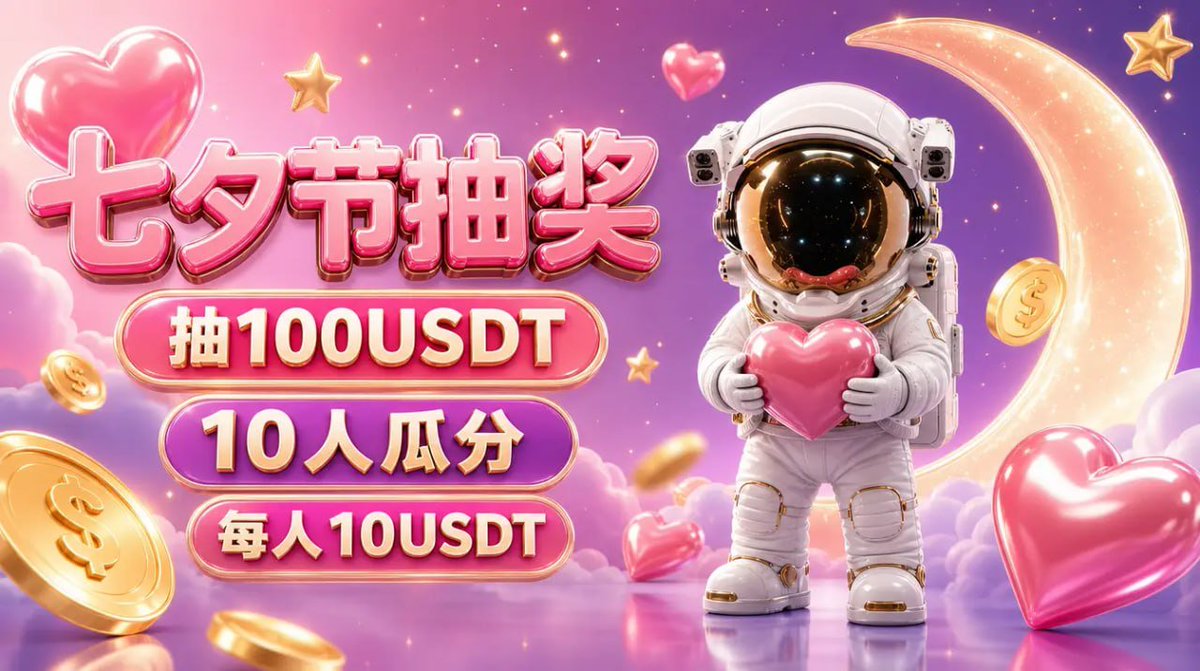 web3jiucai111's tweet photo. 七夕要到了，来给大家送点情人节福利

抽100USDT，10人瓜分 
每人10USDT  

关注我+评论区留bsc地址
19号开奖 https://t.co/S1An2evzyu