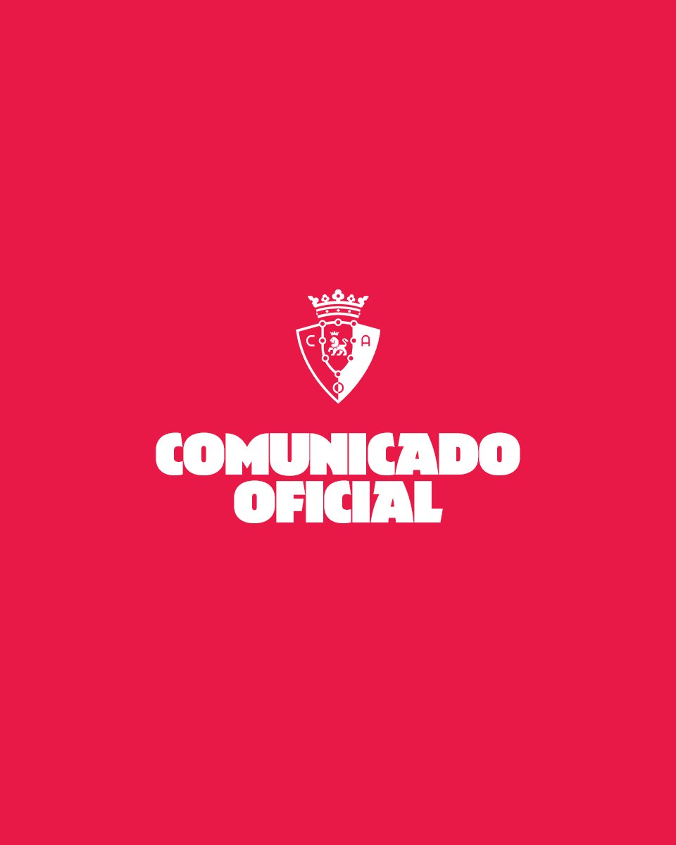 Osasuna's tweet photo. Comunicado ante el aplazamiento del Celta-Osasuna.

https://t.co/1K6eHH3Un2 https://t.co/49K5I0bQdY