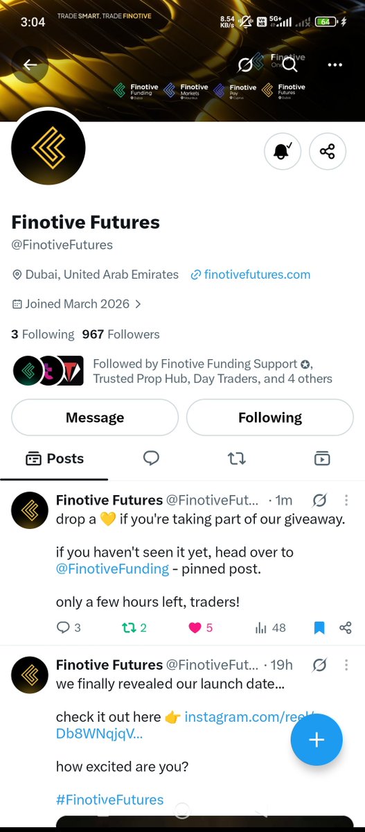 SMCEdge's tweet photo. @FinotiveFutures @FinotiveFunding 💛
@FinotiveFutures Following Done 
Comment Done https://t.co/MAZaJyP61f
