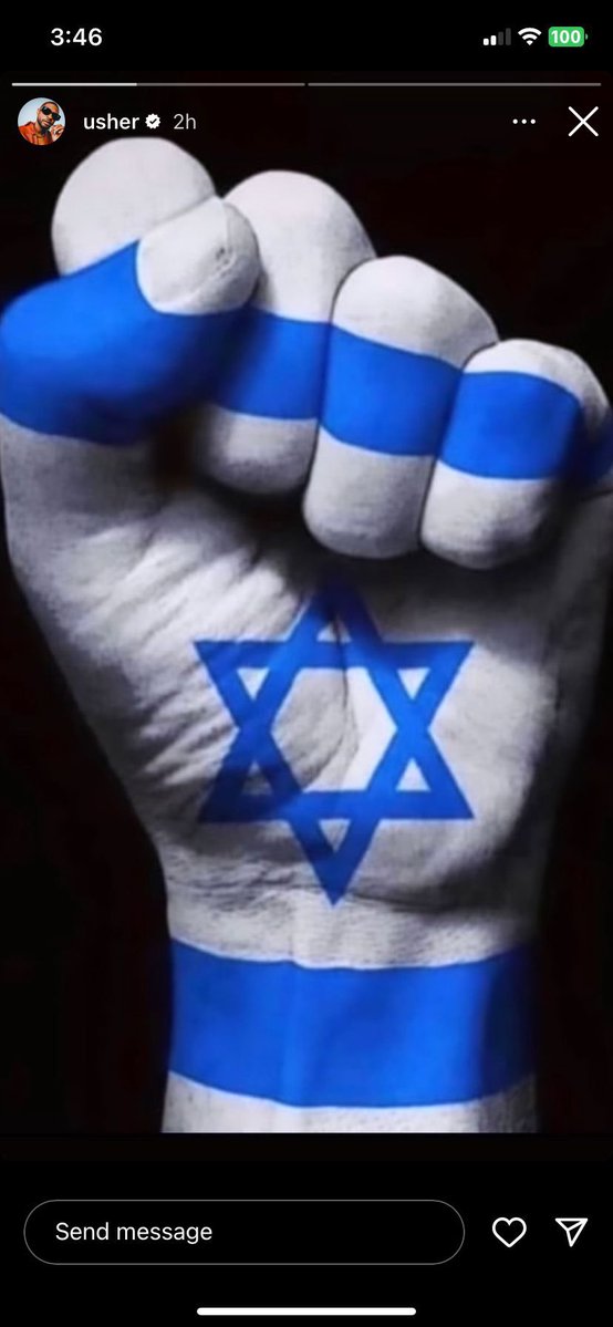admirerOx's tweet photo. usher is also a genocidal zionist piece of trash. https://t.co/Gp9VhBATns