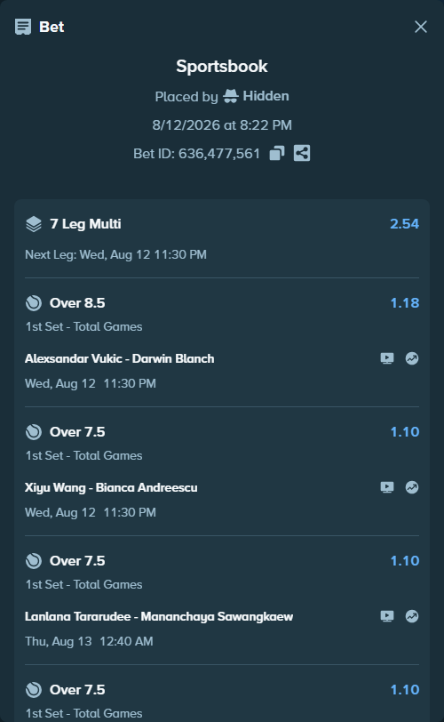 stakehighroller's tweet photo. real slip, real money — settled result gets quoted here the moment it lands. every bet we track: https://t.co/rStL4SUVDm https://t.co/UJioAB5ekr