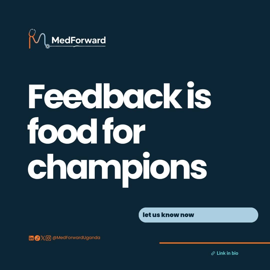 MedForwardUg's tweet photo. Champions don't fear feedback,they feast on it. 🏆 
Great teams grow by listening, and your voice matters in this journey! 
#MedForward #MedForwardUganda #FeedbackMatters https://t.co/WcSq0lcQvd