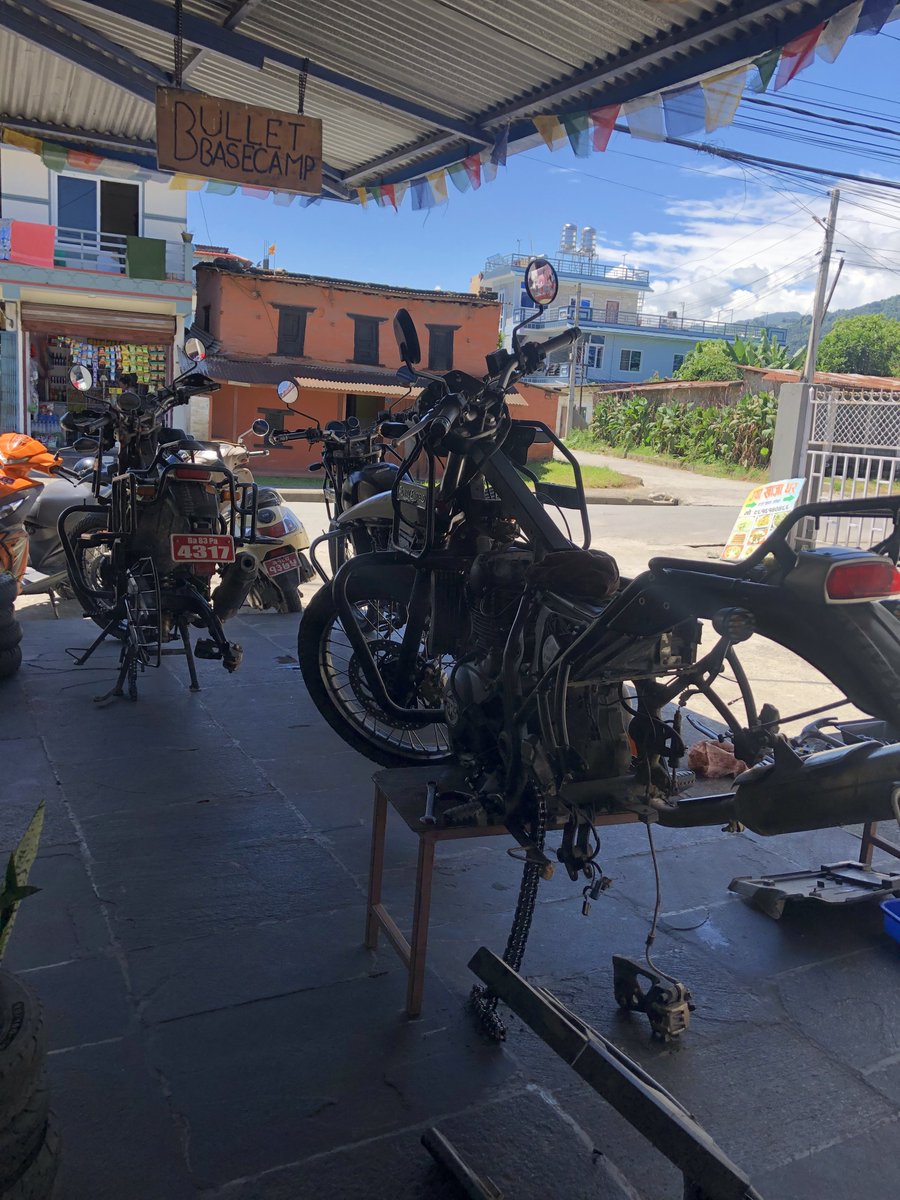 bulletbasecamp's tweet photo. Getting the bike ready before the tour.
#Royalenfield #motorcycle https://t.co/9LNKnEvGbD