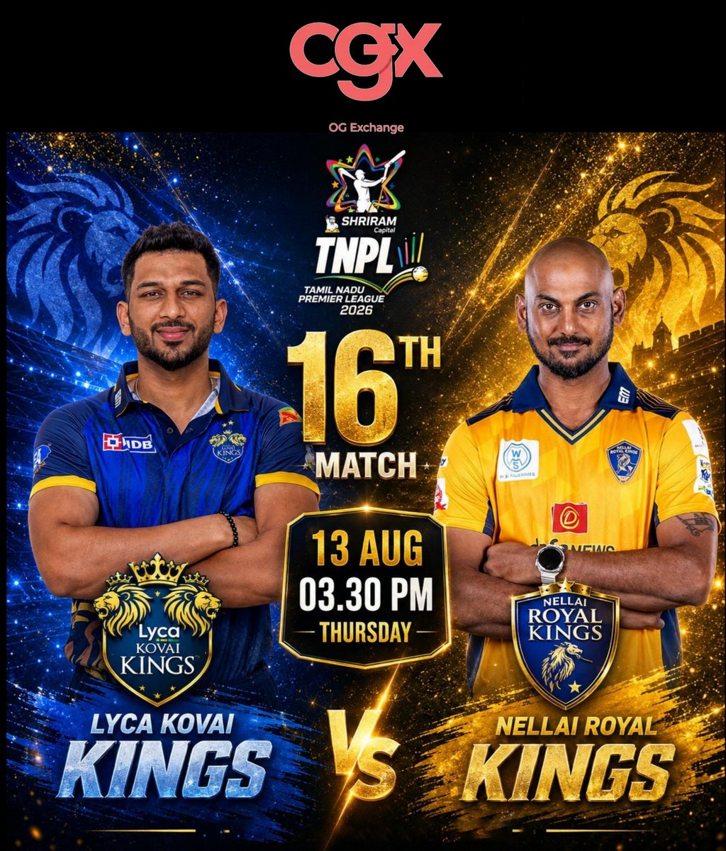 ogexch's tweet photo. Afternoon heat meets TNPL action! ⚡🏏

Lyca Kovai Kings vs. Nellai Royal Kings live from the stands. 

Nothing beats match day energy! 🔥

#TNPL2026 #LKKvsNRK #TamilNaduPremierLeague https://t.co/rf2Mm2Gn6K