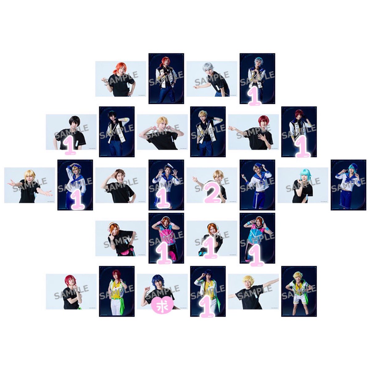 gurico_goods's tweet photo. 【交換/譲渡】あんステ　ランブロ　10th

譲§画像数字
求§縦:⭐︎ジュン 千秋
　　横:⭐︎宗 奏汰 つむぎ＞〜定価＋送料

みか茨凛月泉は⭐︎との交換優先
上記以外は譲渡可。3枚以上のお譲りの場合、多少お値引き可能ですので希望額DMまでご相談下さい

郵送希望
どうぞよろしくお願いいたします🙇‍♀️ https://t.co/AkZ3t8EFhK