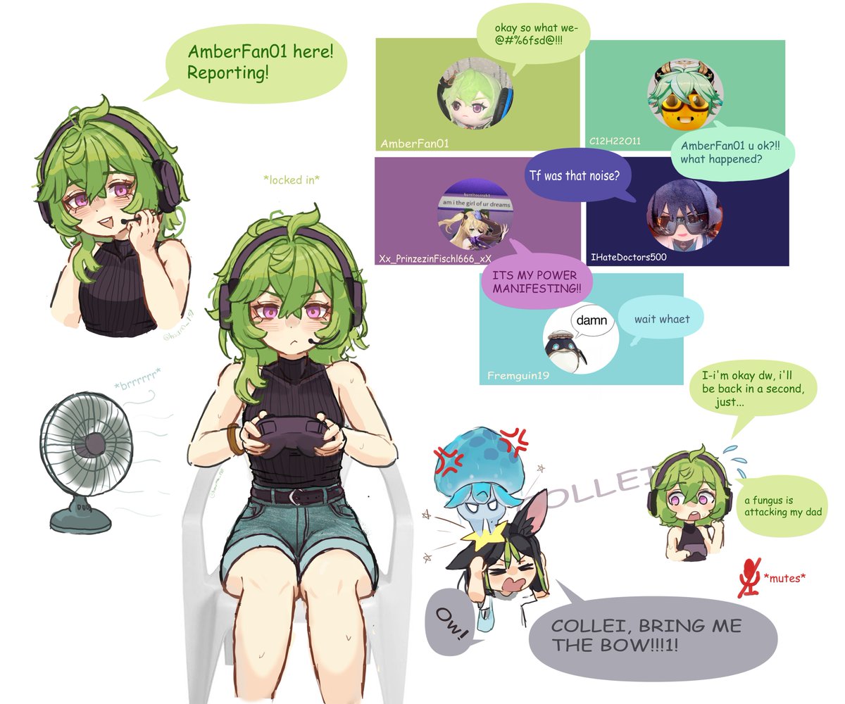 haoma_199's tweet photo. #collei but she gaming 

what do u think they would play? https://t.co/c3IHDWZvQ5
