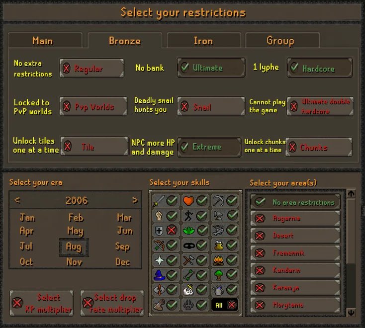 big_swigs's tweet photo. @Skiddler @OldSchoolRS That’s fair enough, having an official game mode would certainly be more satisfying for those who are interested. I just feel like self imposed challenges have always been a thing and the same gameplay can easily be achieved without needing a badge for all of them. Big up skid 👍 https://t.co/p9FjEG6x0C