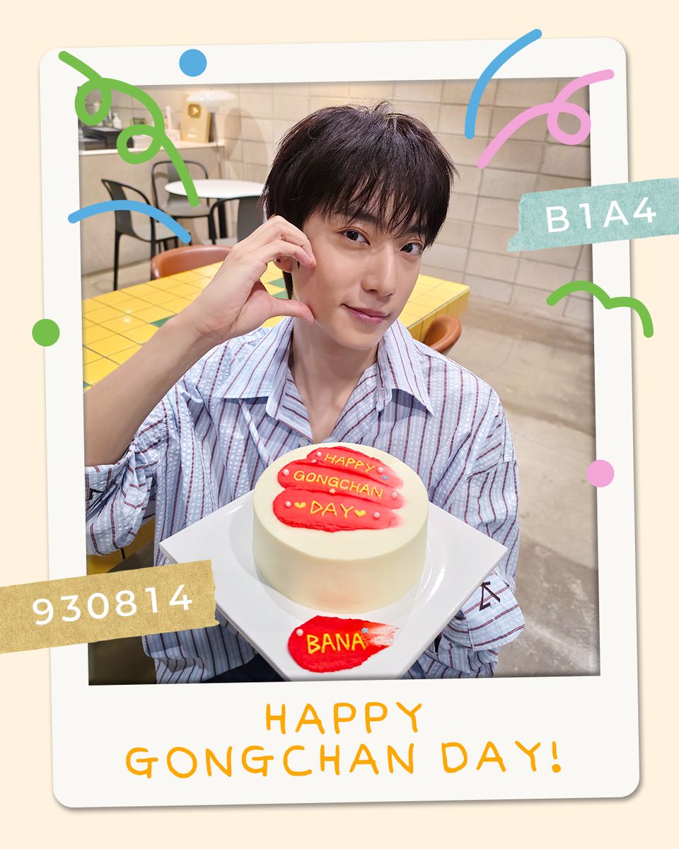 _B1A4OFFICIAL's tweet photo. 🎉HAPPY GONGCHAN DAY🎉

B1A4 공찬의 생일을 진심으로 축하합니다!
(@B1A4_gongchan)

#B1A4 #비원에이포 #GONGCHAN #공찬
#HAPPYGONGCHANDAY #해피공찬데이 https://t.co/3SMAkl3s2c