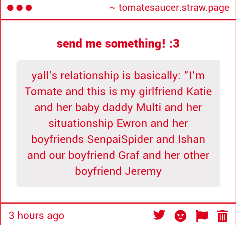 Tomatesaucer's tweet photo. Why does kstie have so many boyfriends☹️☹️☹️ https://t.co/qVaOd2bjJN