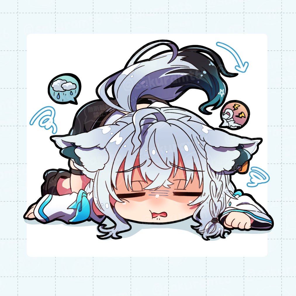 sakuramt6's tweet photo. 気圧でぐでーん🌧️
#絵フブキ https://t.co/vpXMeoaakK