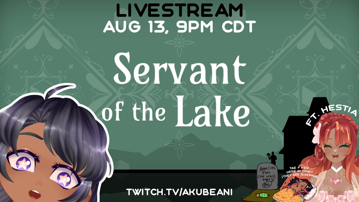 akubeani's tweet photo. 🐣📣STREAM ANNOUNCEMENT🌠

Servant of the Lake
💜Thur Aug 13
💜9pm CDT
💜Latest addition to the Rusty Lake series!!!

Special thanks to @rustylakecom for the steam key! https://t.co/0lDrhWH4IC