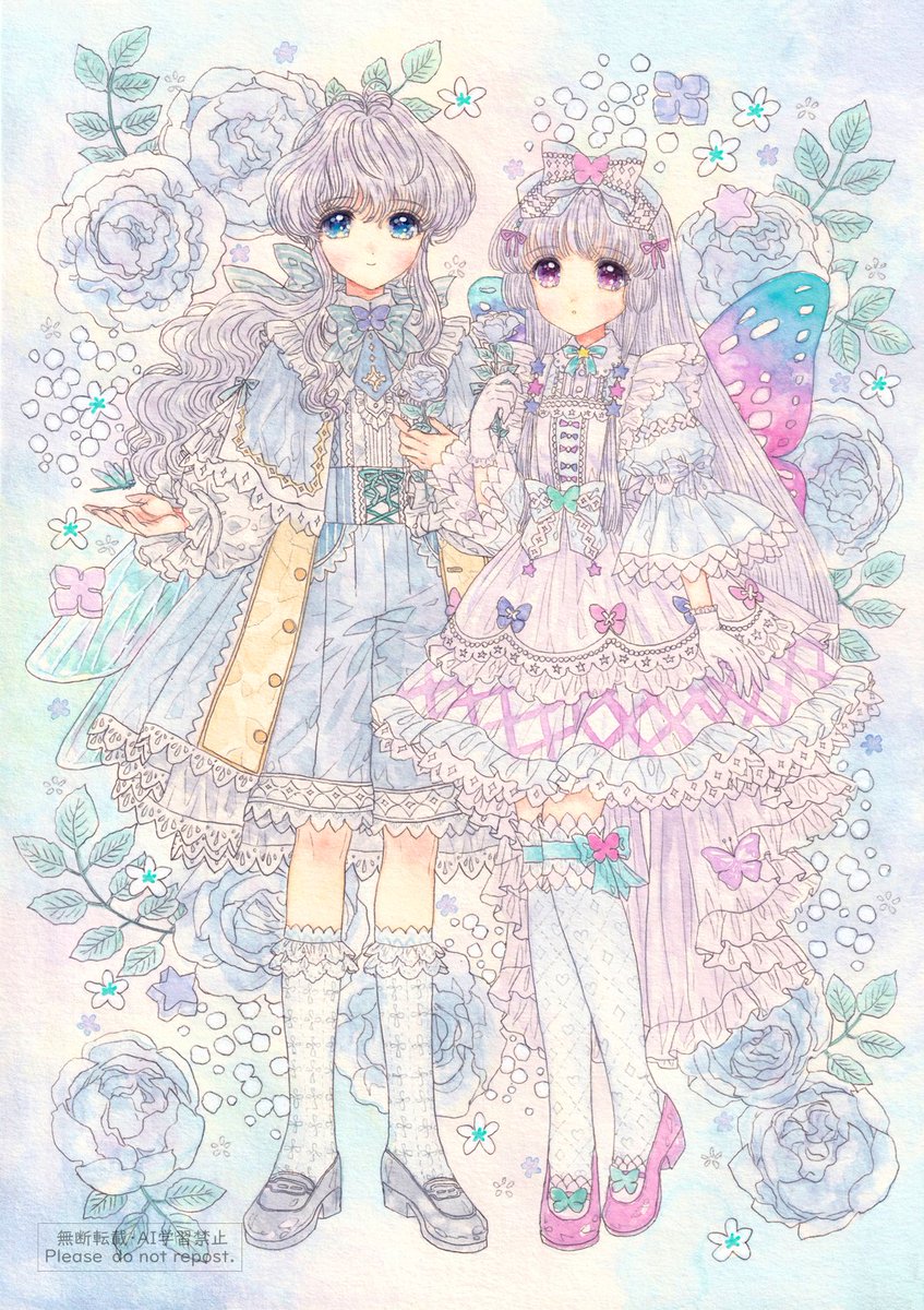 hisa_nn_'s tweet photo. 好きなモチーフを元にした、ファンタジックなキャラクター画を描いています。
#一次創作祭り夏の陣2026 https://t.co/TXRui65EIg