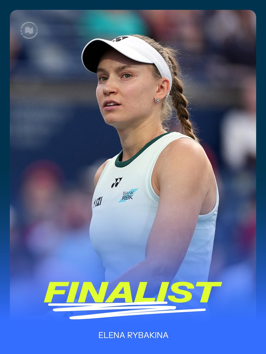 NBOtoronto's tweet photo. QUEEN RYBAKINA 👑 

The World No. 2 is a win away from her third @WTA
title! https://t.co/CFJPiQbMYj