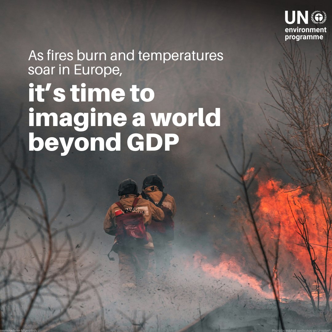 UNEP's tweet photo. As the climate crisis worsens, highlighted by heatwaves in Europe, are policymakers prioritizing GDP growth over the environment that sustains humanity?

UNEP's Steven Stone argues for incorporating natural asset indicators into decisions. https://t.co/9FRLVKl9zE https://t.co/EBCxaq2ES4