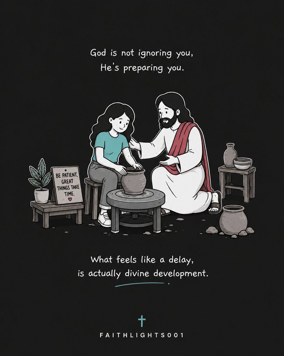 Faithlights001's tweet photo. God isn’t ignoring you. 🙏 Sometimes the waiting is part of the preparation. Trust His timing and let Him shape your story. ❤️
#ChristianMotivation #TrustGod #GodsTiming #Faith #ChristianInspiration https://t.co/viKF6XmeYd