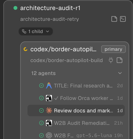 morganinc's tweet photo. Working on a project with Codex GPT 5.6 Sol, orchestrating Orca Ade with Hermes Agent (Grok), Antigravity (Gemini), Claude Code and Codex Agent (GPT 5.6 Luna) and I have to say it wasn't smooth at first but it is now, its truly impressive. https://t.co/PLA81emrrX