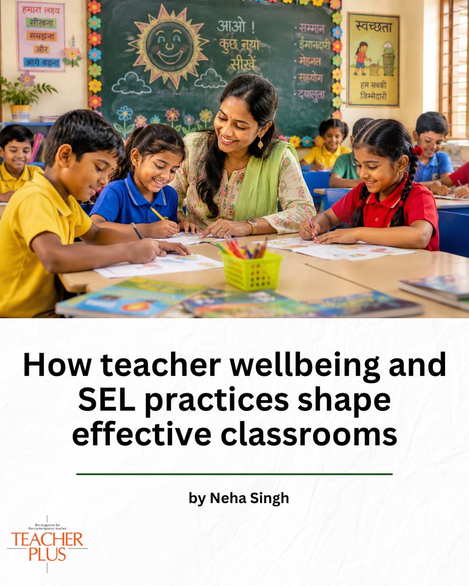 teacherplusmag's tweet photo. Student wellbeing starts with teacher wellbeing. Discover why supporting educators is essential for creating emotionally safe and effective classrooms. Read the full article in the latest issue of Teacher Plus. https://t.co/NHuUtwHvJX https://t.co/IcxBIxBHHb