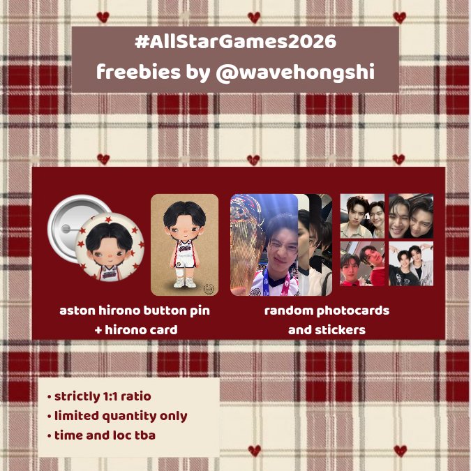 wavehongshi's tweet photo. #AllStarGames2026 — team gmmtv thailand 🇹🇭
—— 𝘧𝘢𝘯 𝘴𝘶𝘱𝘱𝘰𝘳𝘵 𝘣𝘺: @wavehongshi 

⋆ mbf, like &amp; rt
⋆ strictly 1:1 ratio | vv limited qty only
⋆ august 23, 2026 | time and loc: tba
⋆ open for trades (onsite)

#StarMagicAllStarGames2026 #Aston_lv https://t.co/bZRqMXoIgo