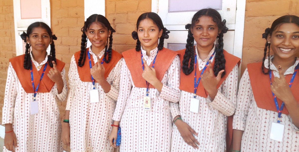 ishavidhya's tweet photo. Learning to Elect
Isha Vidhya Tuticorin students from Classes 4-12 keenly participated in the election of student representatives. Candidates filed their nominations and canvassed before online voting via Google Forms. Results were declared at the school assembly. https://t.co/s6znoUsqhv