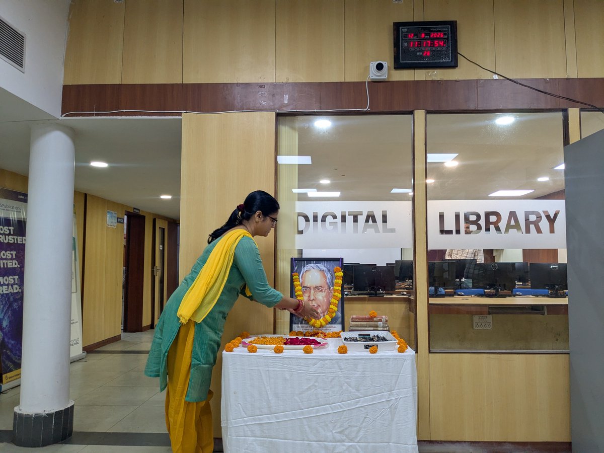 BPCL_NITR's tweet photo. On the occasion of National Librarian's Day 2026 and 134th Birth Anniversary of Padma Shri Prof. S. R. Ranganathan, the Father of Library Science in India. Biju Patnaik Central Library on 12 Aug 2026 celebrated and wishes everyone “Happy Librarian's Day” https://t.co/Gub9YTVqY3