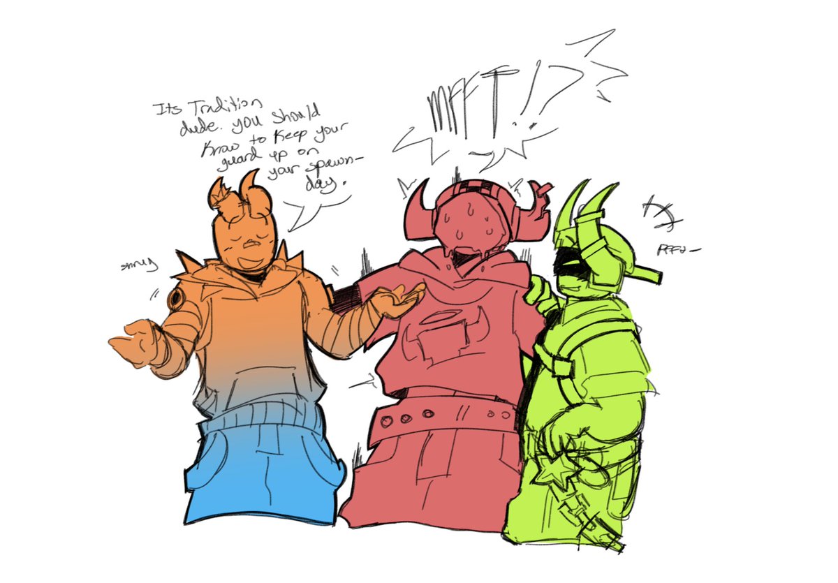 JackInThePit's tweet photo. extra doodle, sorry i rlly like them a bunch

#phighting https://t.co/Nn11upNoDw